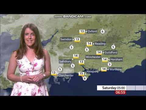 [HD] Alex Osbourne BBC ONE South Today weather 06.17.2022 - 60 fps