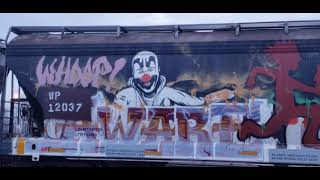 ICP (Insane Clown Posse) train graffiti