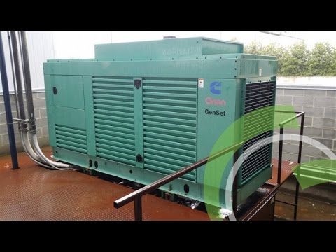 Green Industrial - Used Diesel Generator Test Start and Run  400 KW CUMMINS 855 G5 480 VOLTS