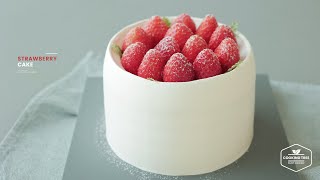 새하얀❄️딸기 생크림 케이크 만들기 : Strawberry Cake Recipe | Cooking tree