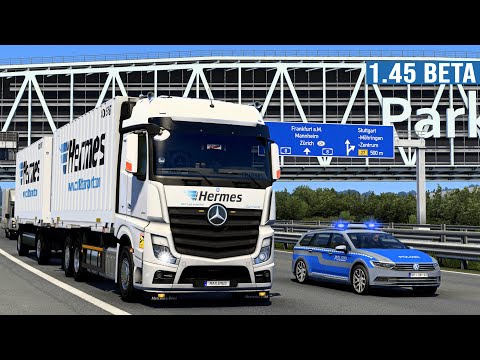 ETS2 1.45 WECHSELBRÜCKE - Mercedes NEW Actros MP4 [2174] EURO TRUCK SIMULATOR 2