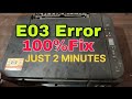 canon G 2010 error code E03 solution just 2 minutes