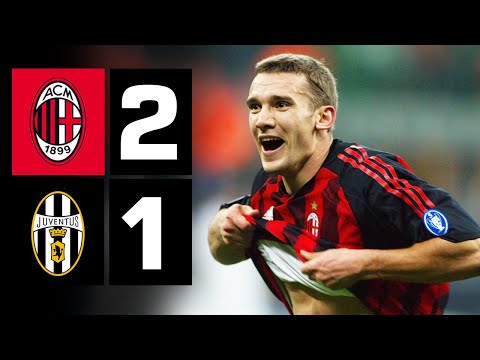 NOTTE STELLARE! SHEVA, NEDVED, DEL PIERO, MALDINI | MILAN v JUVE 2002/03