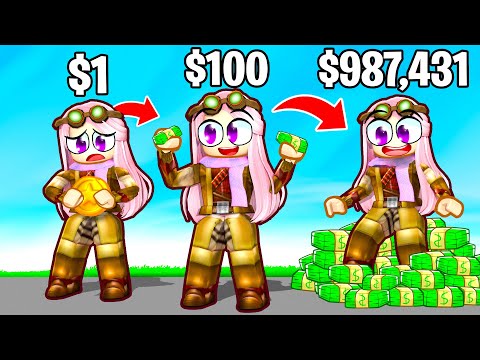 COSTRUISCO LA TORRE DEI SOLDI PER DIVENTARE RICCA! - ROBLOX