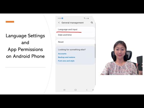 Android phone Language Settings and App Permissions