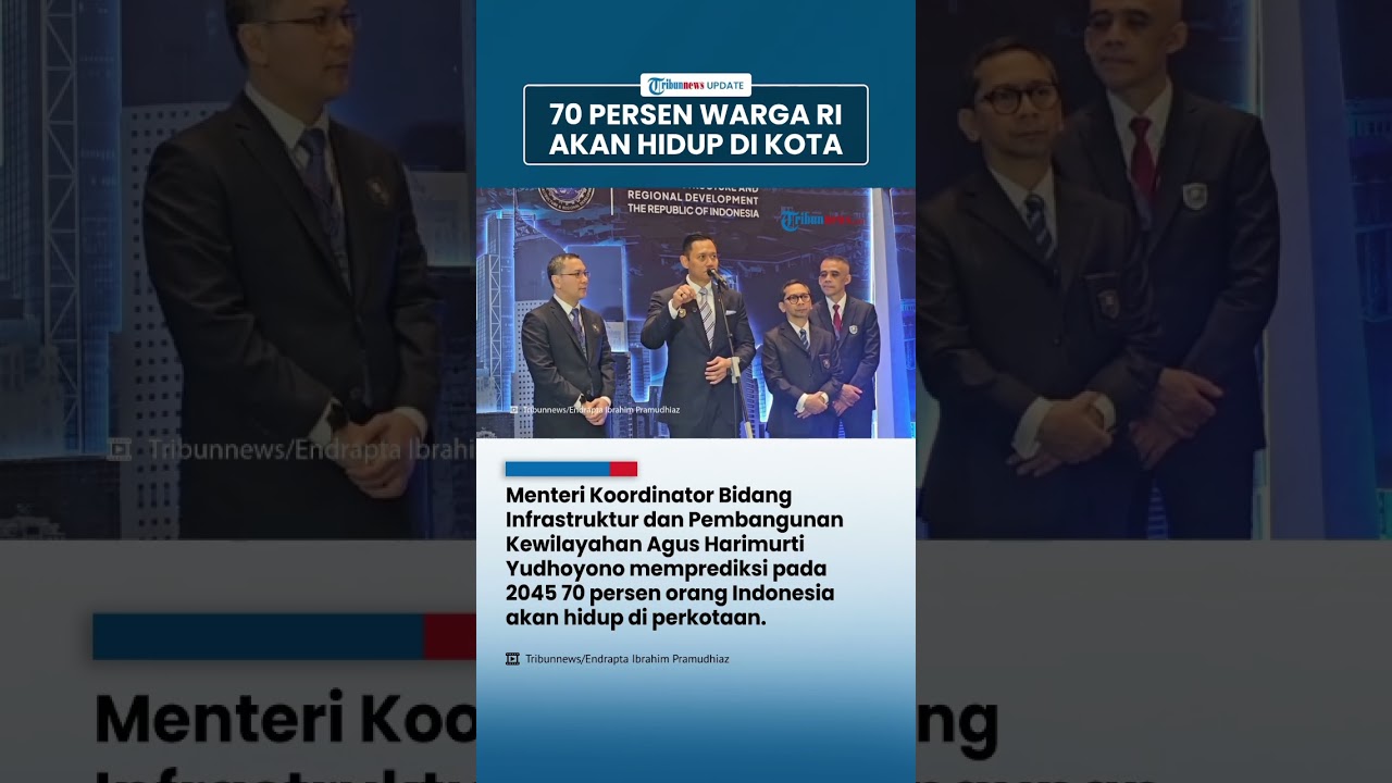Menko AHY Prediksi 70 Persen Warga RI akan Hidup di Kota pada 2045