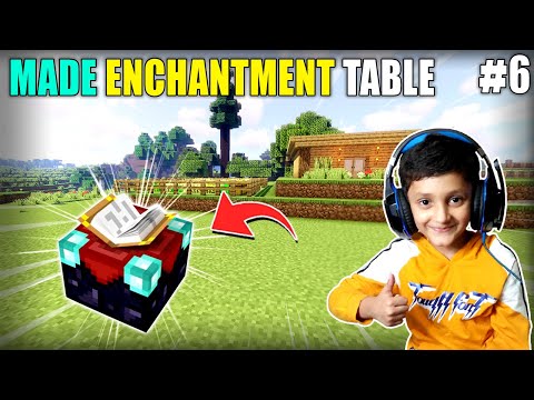 Hanzala OP - I MADE ENCHANTMENT TABLE FOR BECOMING OVERPOWERED | GAMEPLAY#6 | MINECRAFT SURVIVAL