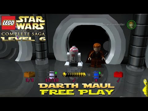 Lego Star Wars TCS: Ep 1 Chap 6 / Darth Maul FREE PLAY (All Collectibles) - HTG