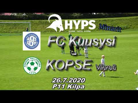 HyPS P11 Minarit FC Kuusysi - KOPSE Vihreä 26.7.2020