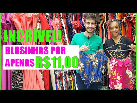 REVEALED! WOMEN'S BLOUSE WHOLESALE FOR R$11.00 DIRECT FROM THE FACTORY IN GOIÂNIA