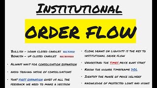 Real ICT Institutional Order Flow Explained