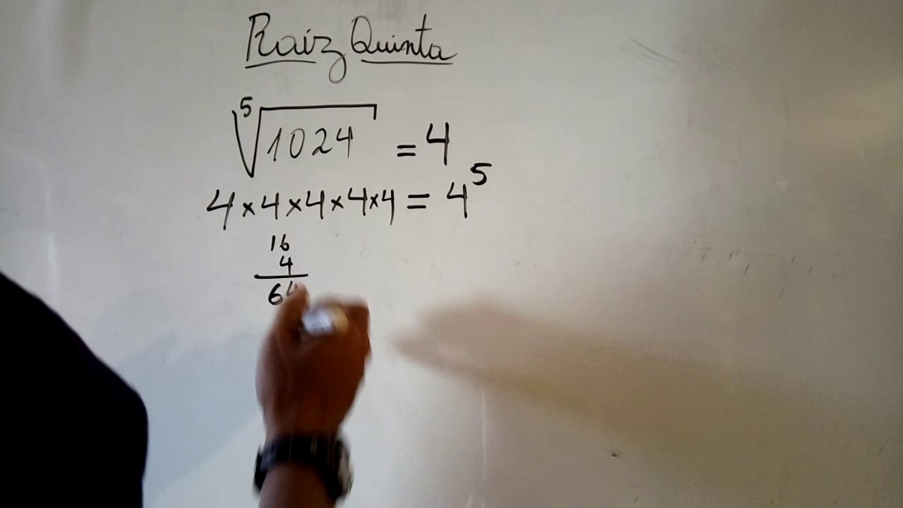 Raíz quinta de un número 1024 (fifth root of a number)