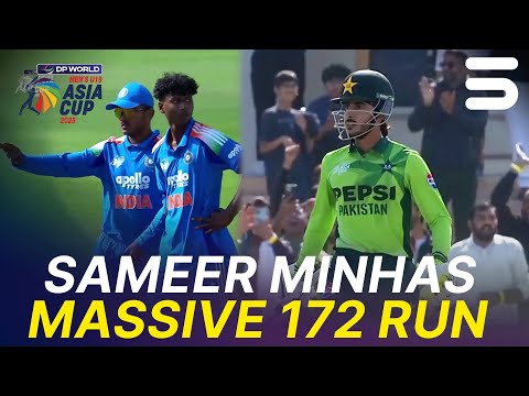 Sameer Minhas’ Massive 172 Runs 🔥 | Pakistan U-19 vs India U-19 | SF-2 | Asia Cup Men's U-19 | ZI1S
