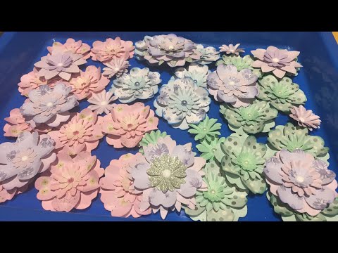 Making flowers with punches .🌸🌺