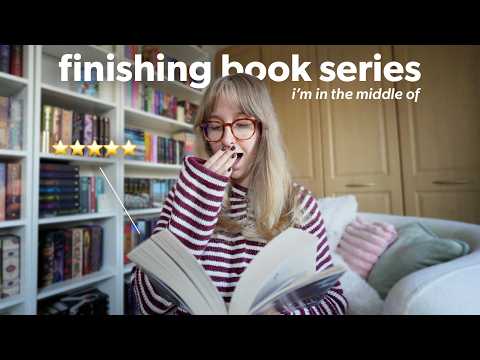 Finishing book series i'm in the middle of! 📖 Completing my physical TBR