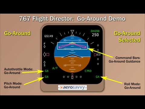 Go Around Demonstration: 757/767 Flight Director