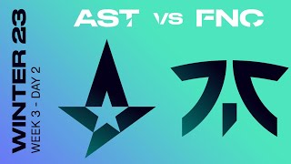 LEC Winter Split 2023 - W3D2 - AST vs FNC