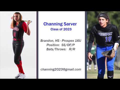 Channing Sarver '23 Hitting Reel - Summer 2020 (16U)