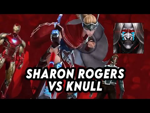 Sharon Rogers vs Knull World Boss Legend - Marvel Future Fight