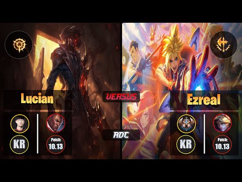 Viper LUCIAN (ADC) [Press the Attack] VS EZREAL - Challenger KR Patch 10.13