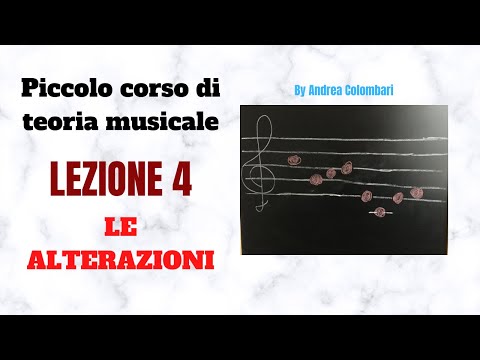 Piccolo corso di teoria musicale - LEZIONE 4 - LE ALTERAZIONI