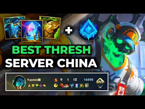 Thresh Wild Rift China - New Skin Janitor Thresh, Build Runes Patch 7.0 - Gameplay Thresh Season 19