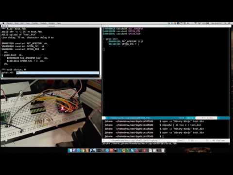 Mecrisp Forth on STM32 Microcontroller (blue pill) Video