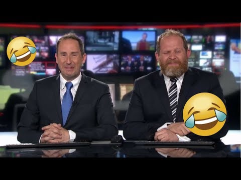 LAUGHING ON NORWEGIAN TV NEWS