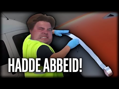 Drachenlord arbeitet hart und repariert sein Flugzeug mit Klebeband