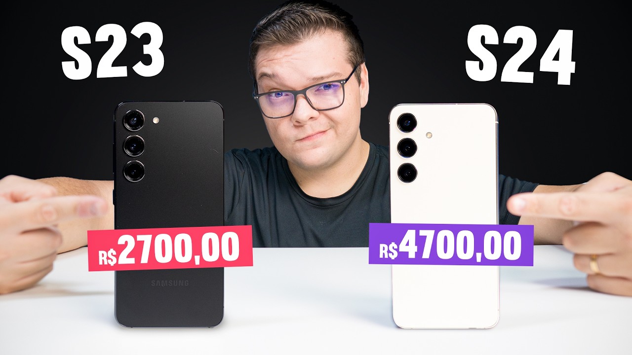 Galaxy S23 vs Galaxy S24! o que MUDA REALMENTE? Comparativo