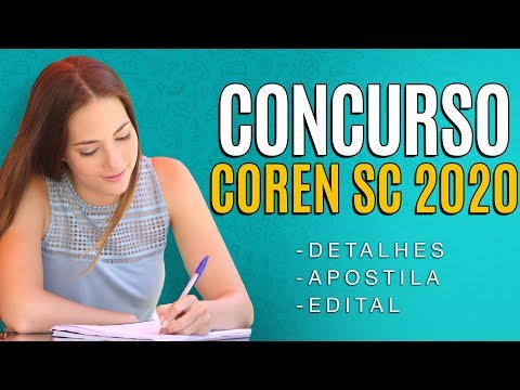 Concurso COREN SC 2020 - Edital e Apostilas para o Conselho de Enfermagem