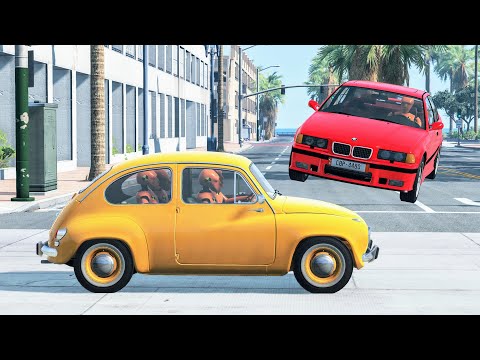 Realistic High Speed Car Crashes #61 - BeamNG Drive | CrashBoomPunk
