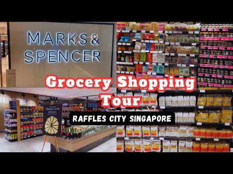 Excursão à mercearia Marks and Spencer - Raffles City Singapura