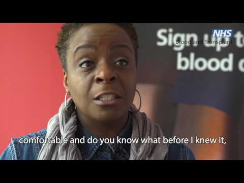 Watch Donna donate at Tooting Donor Centre