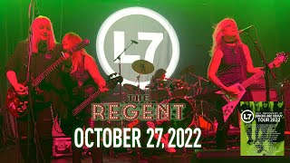 L7 &quot;Wargasm&quot; @ The Regent Theater Los Angeles CA 10-27-2022
