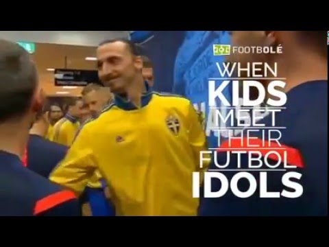 CRIANÇAS CONHECENDO SEUS IDOLOS DO FUTEBOL