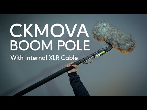 CKMOVA BP30A Aluminum Telescoping Boompole With Internal XLR Cable
