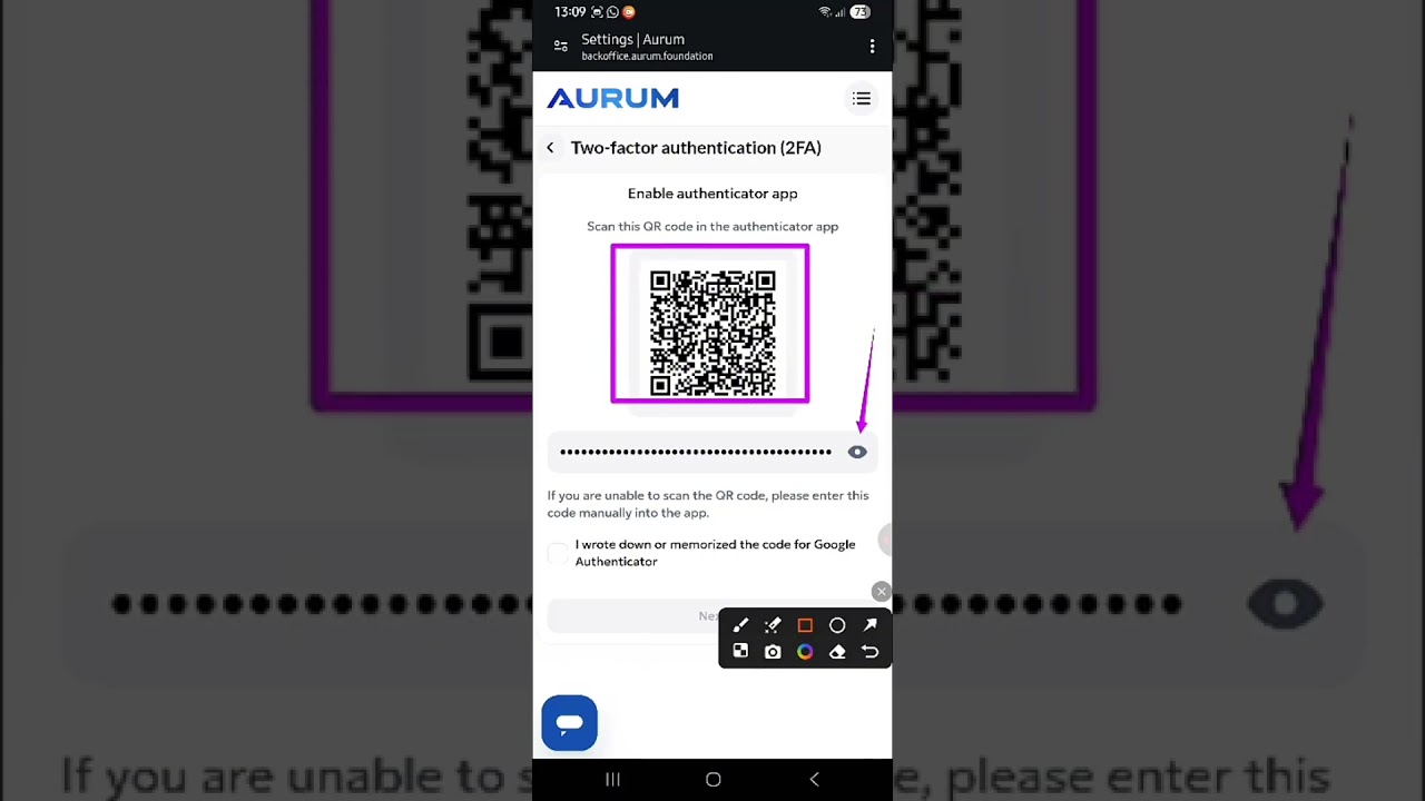 How to Set Up 2FA in Aurum
