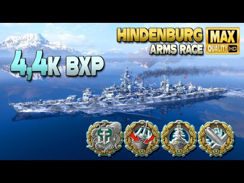 Kreuzer Hindenburg: Riesige 4,4k BXP im Wettrüsten - World of Warships