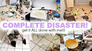 COMPLETE DISASTER CLEANING MOTIVATION! EXTREME CLEAN WITH ME + COOK WITH ME! GET IT ALL DONE!