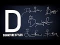 D signature Styles | Signature for my Name Start with D | Signature of D