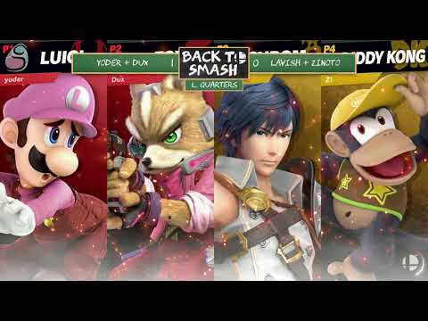 Back to Smash: Yoder + Dux (Luigi/Fox) vs Lavish + Zinoto (Chrom/Diddy)