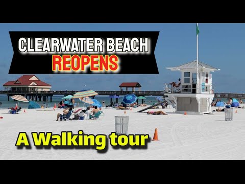 Clearwater Beach Reopens A walking tour