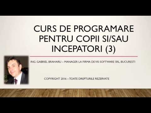Curs de programare online GRATUIT pentru incepatori / copii - Curs 3