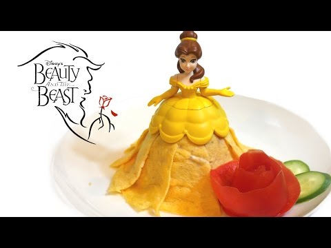 Princess Belle Omelette Tutorial (Disney Movie Beauty and the Beast) ディズニーベルオムレツ Video