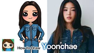 How to Draw Yoonchae ❤️ Katseye Girl Group
