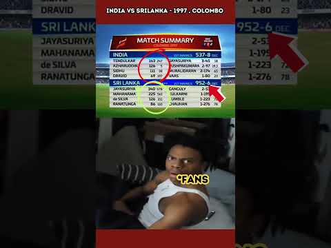 😱😱 INDIA VS SRILANKA , COLOMBO - 1997 #indiancricket #2025