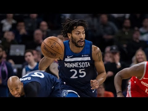 Derrick Rose Full Game 4 Highlights Wolves vs Rockets 2018 Playoffs - 17 Pts, 6 Reb off the Bench!