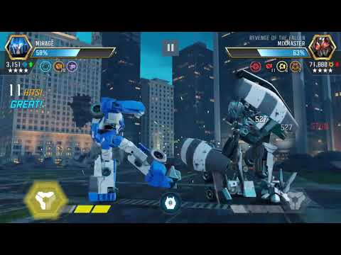 Rank 4 Mirage vs Rok Mix master transformers forged to fight