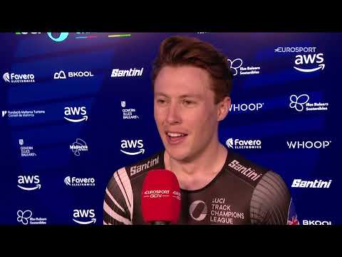 UCI TCL Mallorca 2021 - Corbin Strong's interview after winning the scratch race